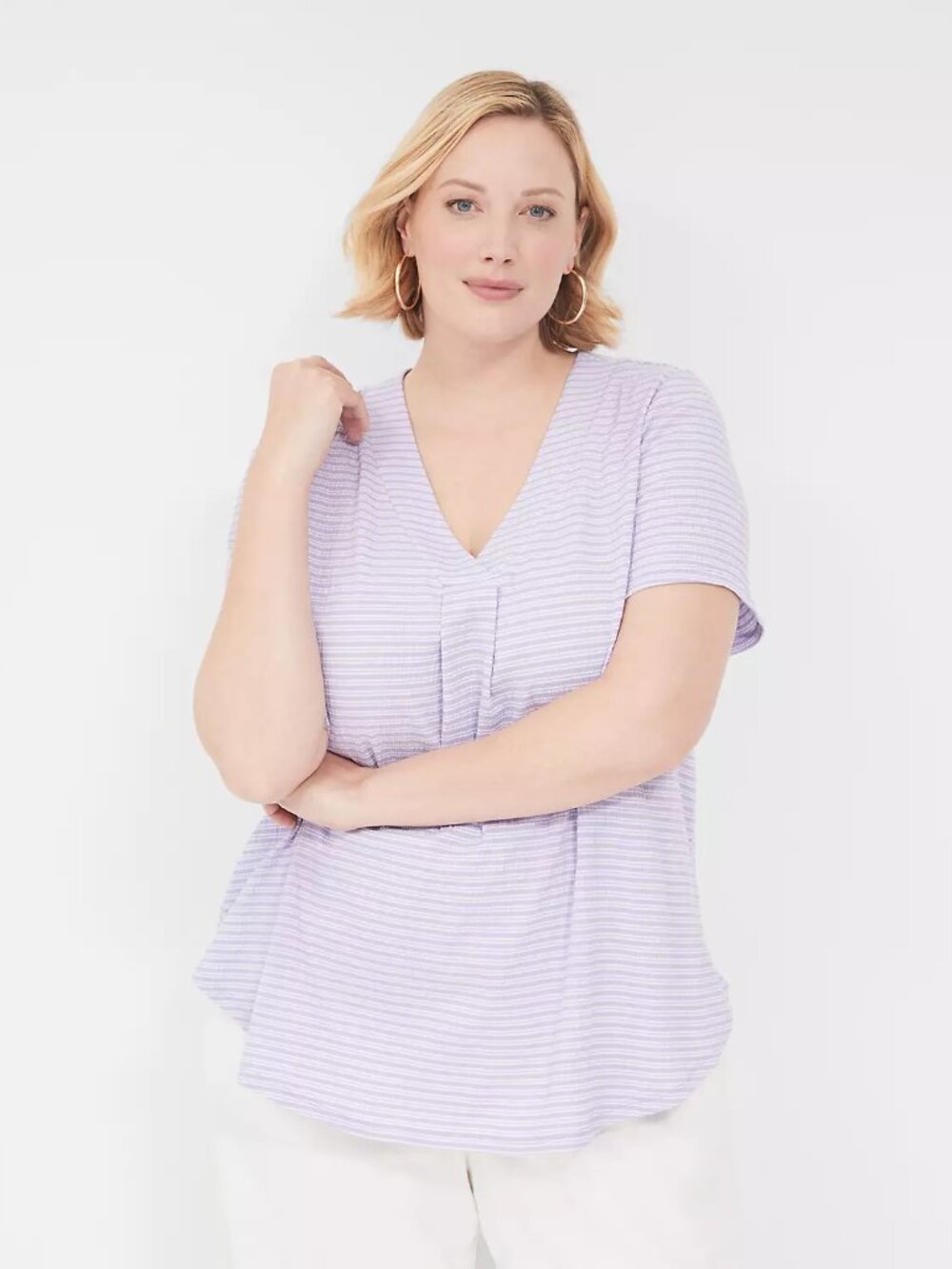 Short-Sleeve V-Neck Top 18/20